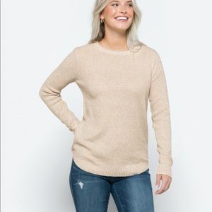 Pink Clover Textured Sweater